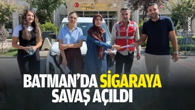 Batman&rsquo;da sigaraya savaş a&ccedil;ıldı