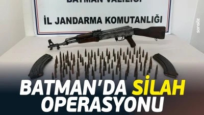 Batman&rsquo;da silah operasyonu