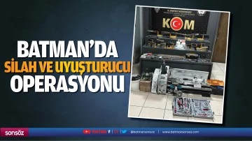 Batman'da silah ve uyuşturucu operasyonu