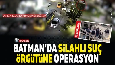 Batman&rsquo;da silahlı su&ccedil; &ouml;rg&uuml;t&uuml;ne operasyon: 7 tutuklama