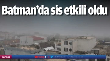 Batman'da sis etkili oldu