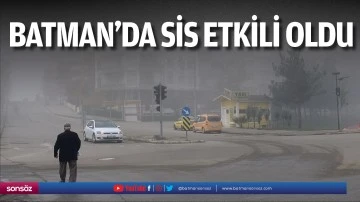 Batman'da sis etkili oldu