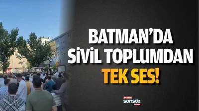 Batman&rsquo;da sivil toplumdan tek ses!