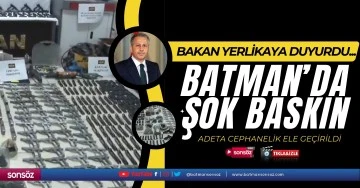 Batman&rsquo;da şok baskın; Adeta cephanelik ele ge&ccedil;irildi