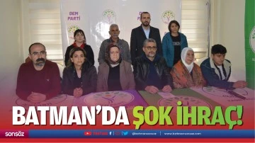 Batman&rsquo;da şok ihra&ccedil;; Eş başkan adayı&hellip;