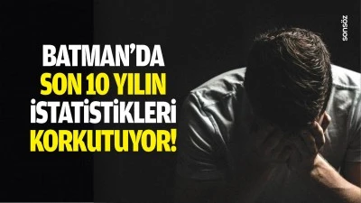 Batman&rsquo;da son 10 yılın istatistikleri korkutuyor!