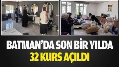 Batman&rsquo;da son bir yılda 32 kurs a&ccedil;ıldı