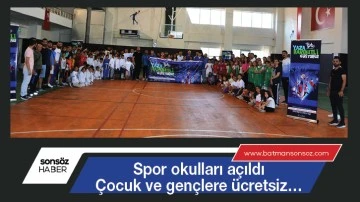Batman&rsquo;da spor okulları a&ccedil;ıldı