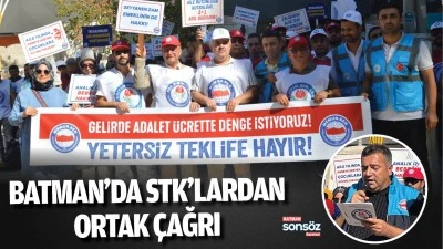Batman&rsquo;da STK&rsquo;lardan ortak &ccedil;ağrı