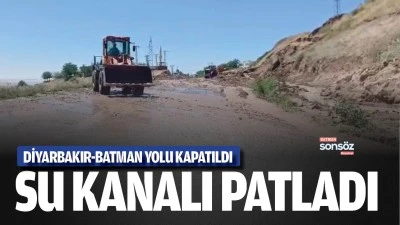 Batman&rsquo;da su kanalı patladı