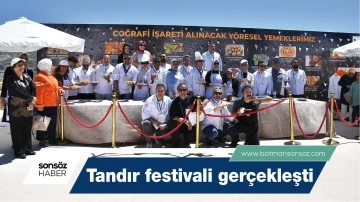 BATMAN&rsquo;DA TANDIR FESTİVALİ GER&Ccedil;EKLEŞTİ