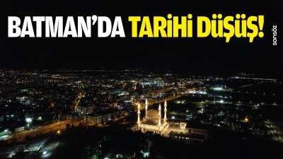 Batman&rsquo;da tarihi d&uuml;ş&uuml;ş!
