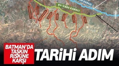 Batman&rsquo;da taşkın riskine karşı tarihi adım