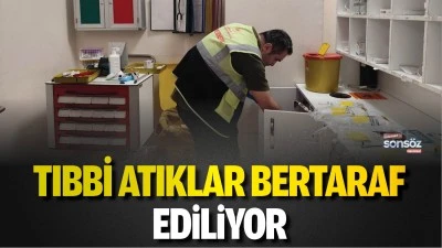 Batman&rsquo;da tıbbi atıklar bertaraf ediliyor