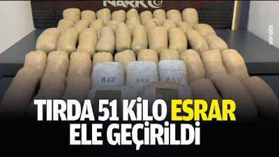 Batman&rsquo;da tırda 51 kilo esrar ele ge&ccedil;irildi