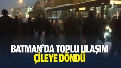 Batman&rsquo;da toplu ulaşım &ccedil;ileye d&ouml;nd&uuml;