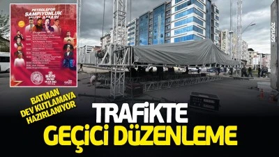 Batman&rsquo;da trafikte ge&ccedil;ici d&uuml;zenleme&hellip;