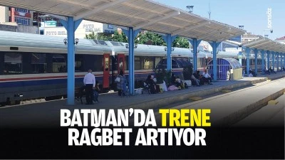 Batman&rsquo;da trene rağbet artıyor