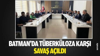 Batman&rsquo;da t&uuml;berk&uuml;loza karşı savaş a&ccedil;ıldı
