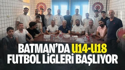 Batman&rsquo;da U14-U18 futbol ligleri başlıyor