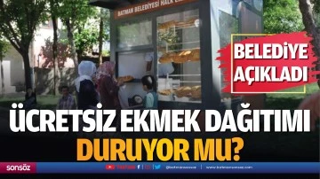 Batman&rsquo;da &uuml;cretsiz ekmek dağıtımı duruyor mu?
