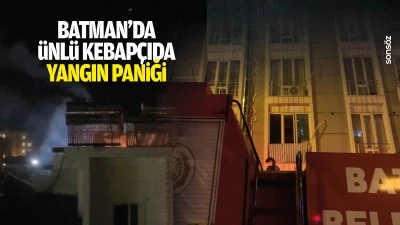 Batman&rsquo;da &uuml;nl&uuml; kebap&ccedil;ıda yangın paniği