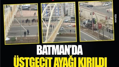 Batman&rsquo;da &uuml;stge&ccedil;it ayağı kırıldı