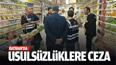 Batman&rsquo;da usuls&uuml;zl&uuml;klere ceza