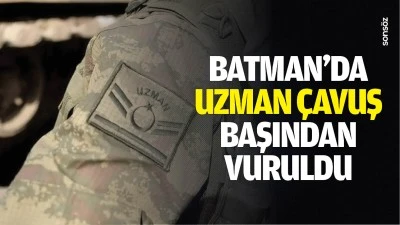 Batman&rsquo;da uzman &ccedil;avuş başından vuruldu