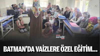 Batman&rsquo;da vaizlere &ouml;zel eğitim&hellip;
