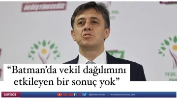 &ldquo;Batman&rsquo;da vekil dağılımını etkileyen bir sonu&ccedil; yok&rdquo;