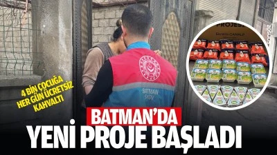 Batman&rsquo;da yeni proje başladı: 4 bin &ccedil;ocuğa her g&uuml;n &uuml;cretsiz kahvaltı