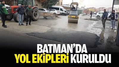 Batman&rsquo;da yol ekipleri kuruldu