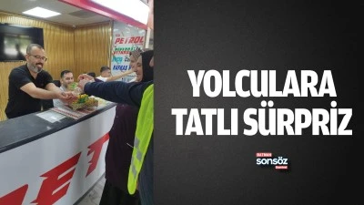Batman&rsquo;da yolculara tatlı s&uuml;rpriz