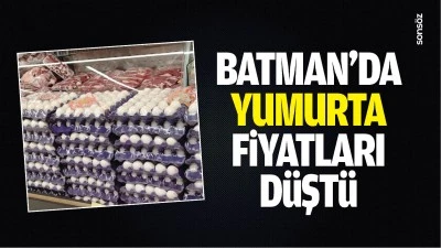 Batman&rsquo;da yumurta fiyatları d&uuml;şt&uuml;