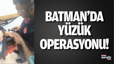 Batman&rsquo;da y&uuml;z&uuml;k operasyonu!