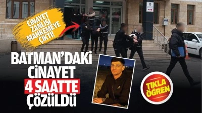 Batman&rsquo;daki cinayet 4 saatte &ccedil;&ouml;z&uuml;ld&uuml;