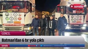 Deprem B&ouml;lgesine 6 Tır Dolusu Yardım G&ouml;nderildi
