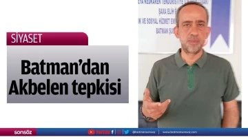 Batman&rsquo;dan Akbelen tepkisi