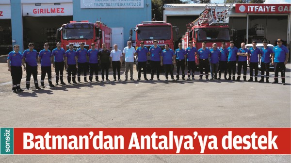 BATMAN'DAN ANTALYA'YA DESTEK