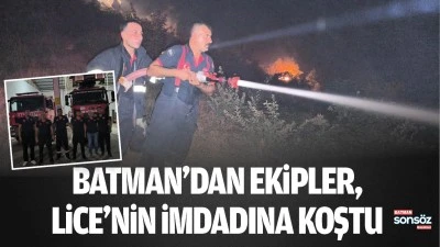 Batman&rsquo;dan ekipler, Lice&rsquo;nin imdadına koştu