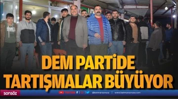 Batman DEM Partide tartışmalar b&uuml;y&uuml;yor