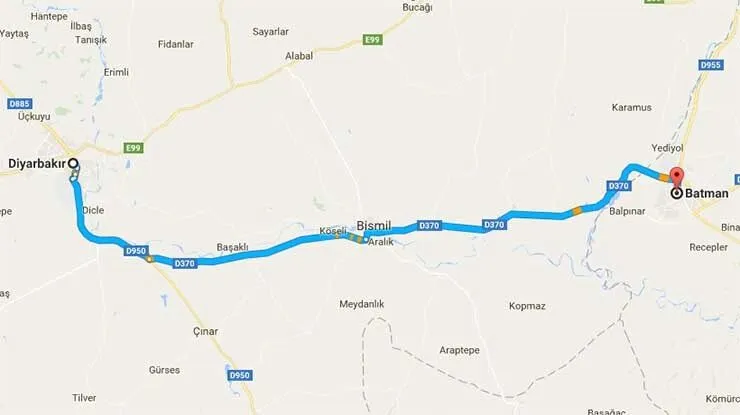 Batman-Diyarbakır arası ka&ccedil; kilometre? Ulaşım se&ccedil;enekleri ve yol durumu