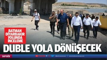 Batman-Diyarbakır yolunda inceleme; Duble yola d&ouml;n&uuml;şecek