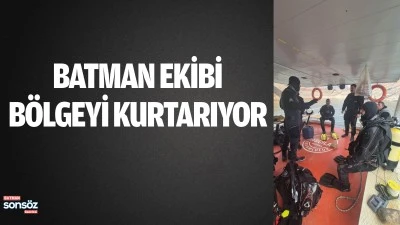 Batman Ekibi, b&ouml;lgeyi kurtarıyor