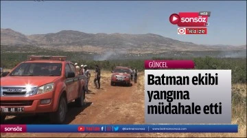 Batman ekibi yangına m&uuml;dahale etti
