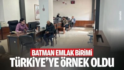 Batman Emlak Birimi, T&uuml;rkiye&rsquo;ye &ouml;rnek oldu