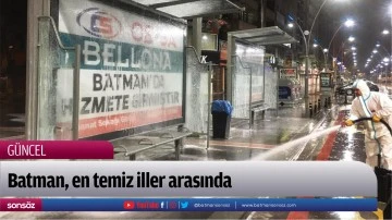 Batman, en temiz iller arasında