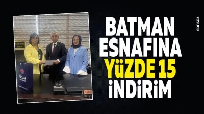 Batman Esnafına y&uuml;zde 15 indirim