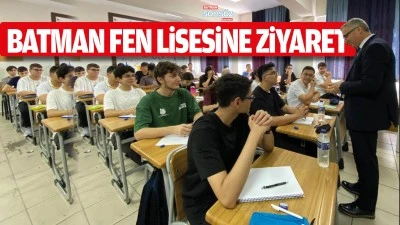 Batman Fen Lisesine ziyaret